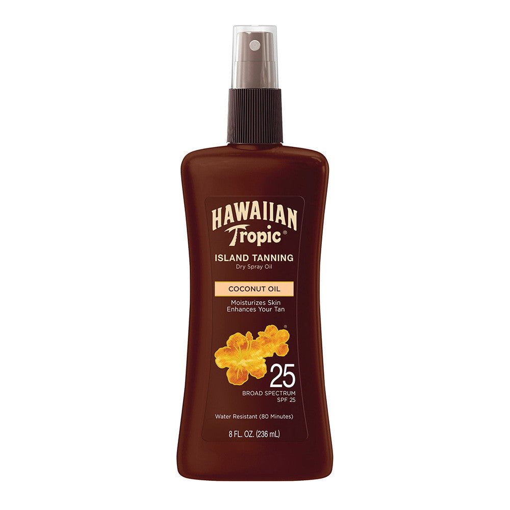 Hawaiian Tropic Dark Tanning Oil Pump Spray SPF 25, 8 Oz